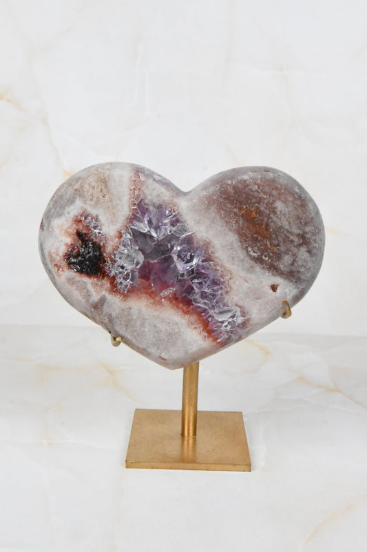 Roosa ametüst - süda 3